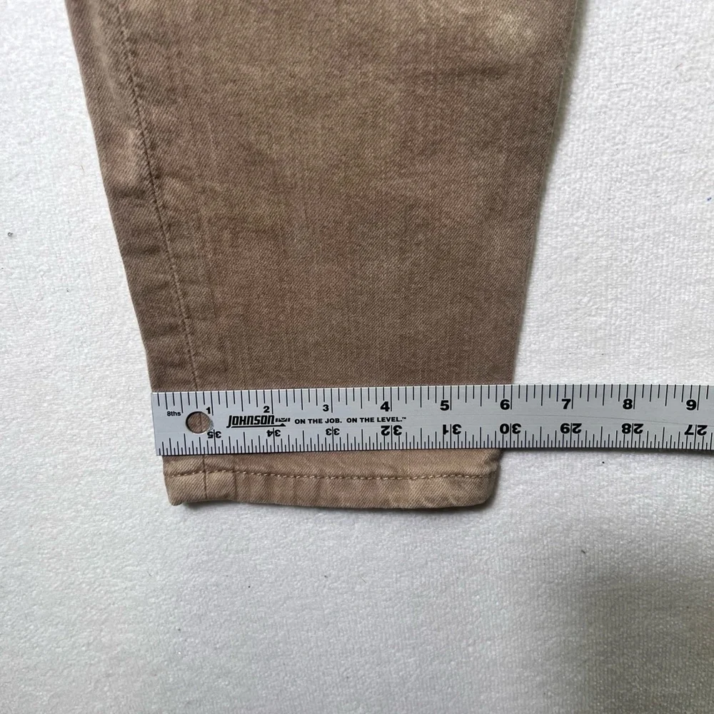 Levi’s 513‎ Slim Straight Jeans Mens 33/32 Khaki Tan Chino Pants Stretch 2407